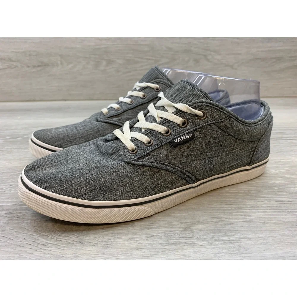 Vans Atwood Gray Heather Textile Low Top Skate Shoes Women's 7.5 Casual Shoes